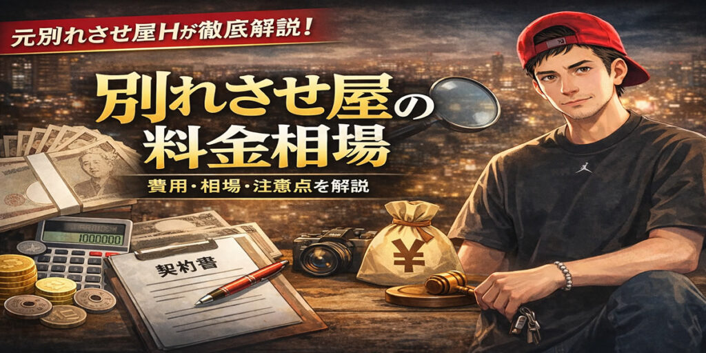 元別れさせ屋Hが解説｜別れさせ屋の料金相場はいくら？費用の内訳と依頼前に知るべき注意点