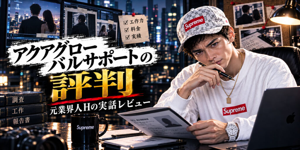 別れさせ屋アクアグローバルサポートの評判・工作力・料金を検証する元業界人Hの実話レビュー