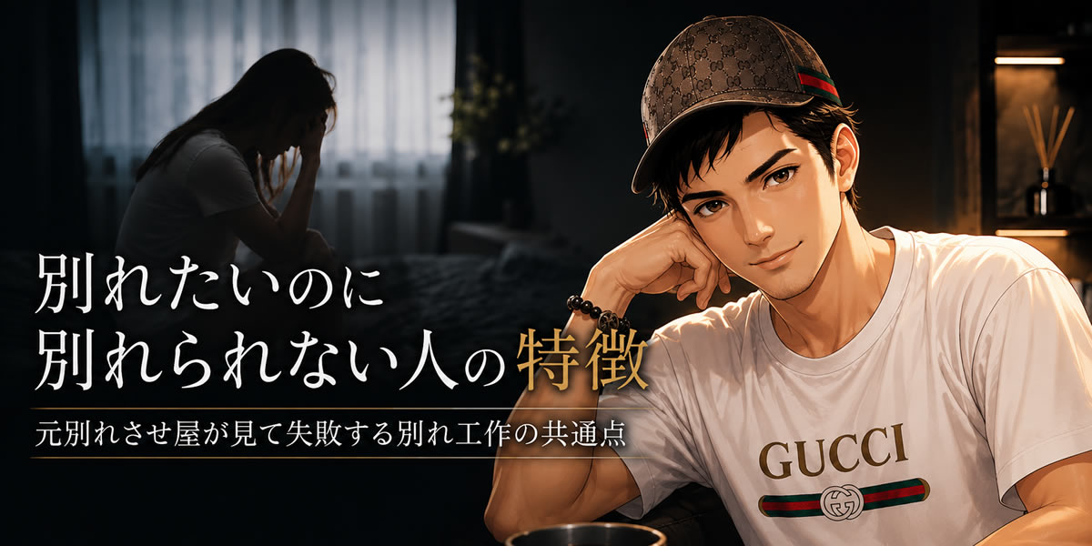 別れたいのに別れられない人の特徴と改善策｜元プロが教える「別れ工作」のリアルと自力脱出スキーム