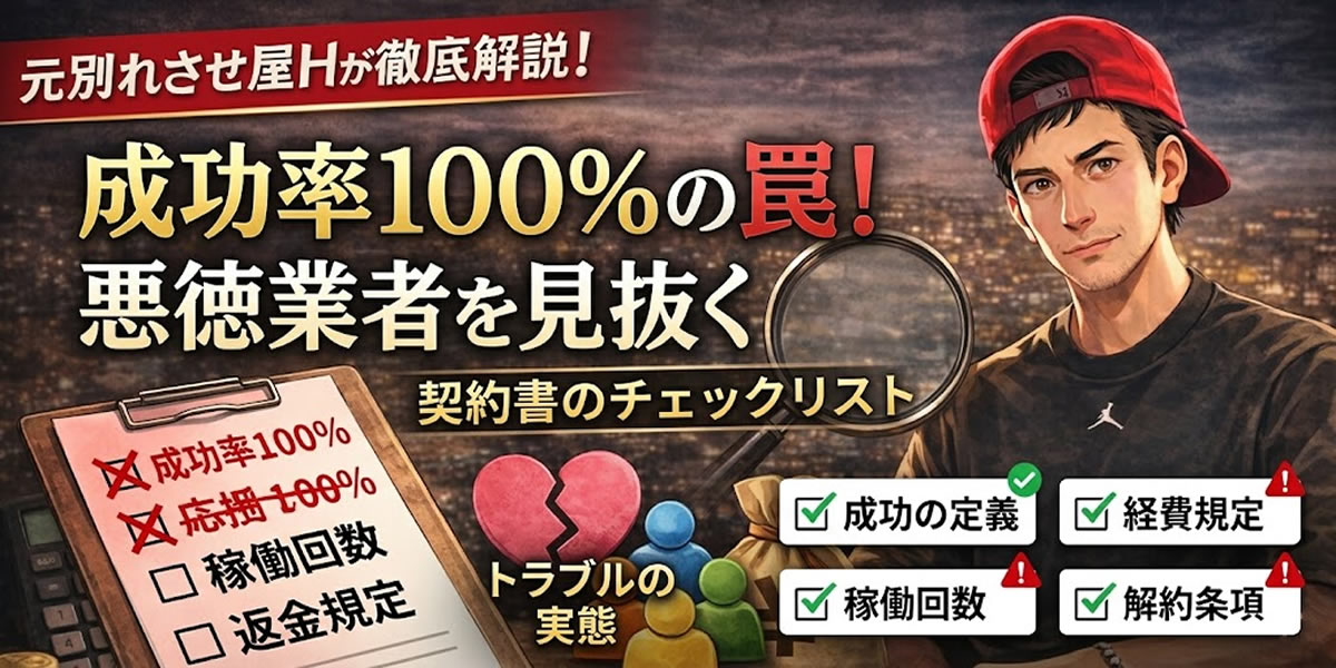 成功率100％の別れさせ屋が危険な理由｜元プロが現場で見た「契約書トラブル」の実態