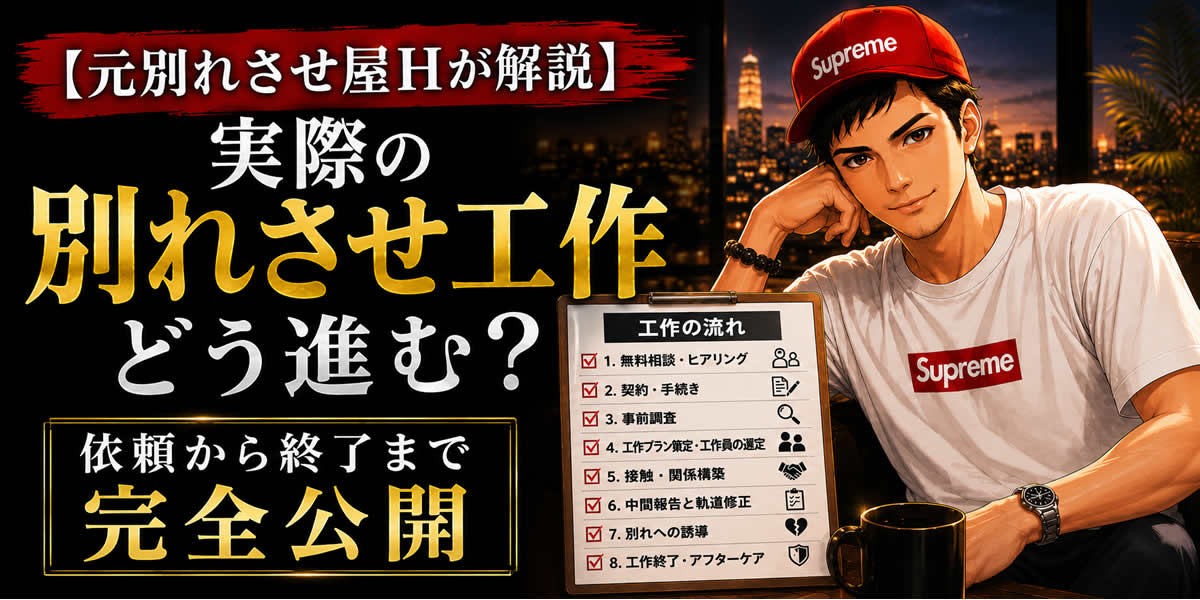 【元別れさせ屋が暴露】実際の別れさせ工作はどう進む？依頼から終了までの流れと失敗のリアル