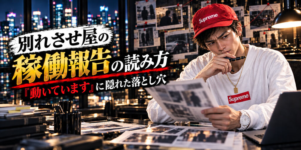 別れさせ屋の稼働報告の読み方｜「動いています」に隠れた落とし穴