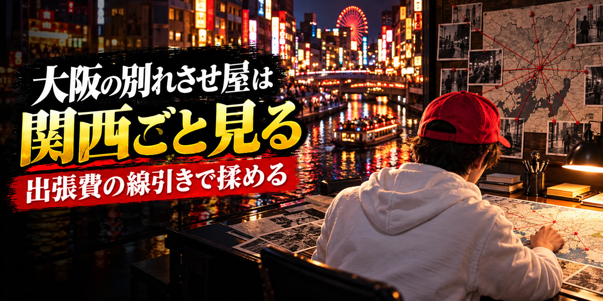 大阪の別れさせ屋は関西圏ごと見る｜出張費の線引きと工作エリアの注意点